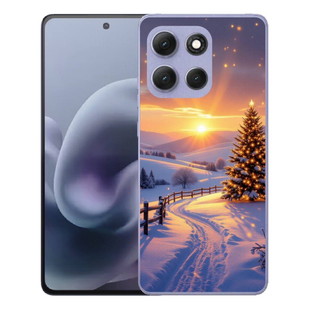Gélový obal mmCase pre Motorola Moto G86 Power 5G – zimná krajina