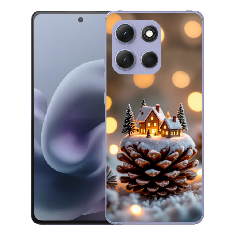 Gélový obal mmCase pre Motorola Moto G86 Power 5G – zimná dedinka