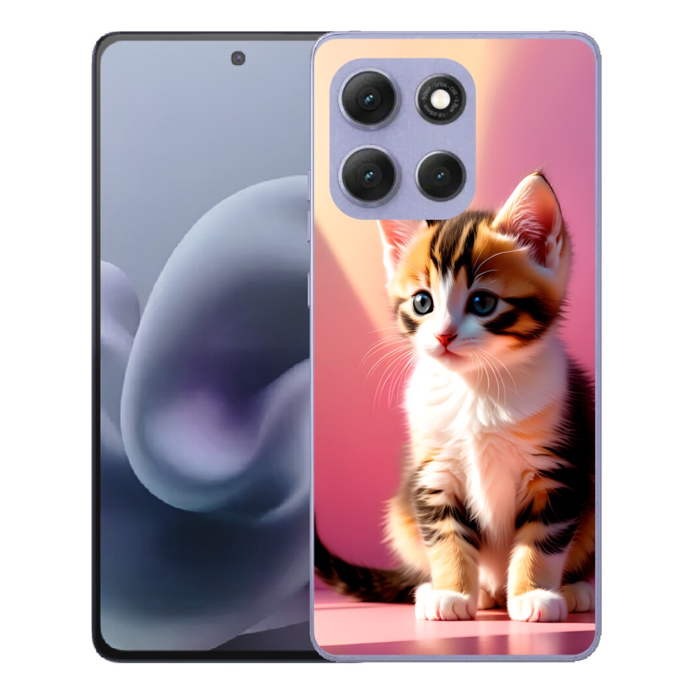 Gélový obal mmCase pre Motorola Moto G86 Power 5G – zvedavé mačiatko 2