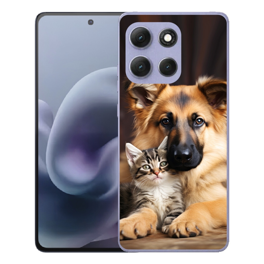 Gélový obal mmCase pre Motorola Moto G86 Power 5G – priateľstvo so zvieratami
