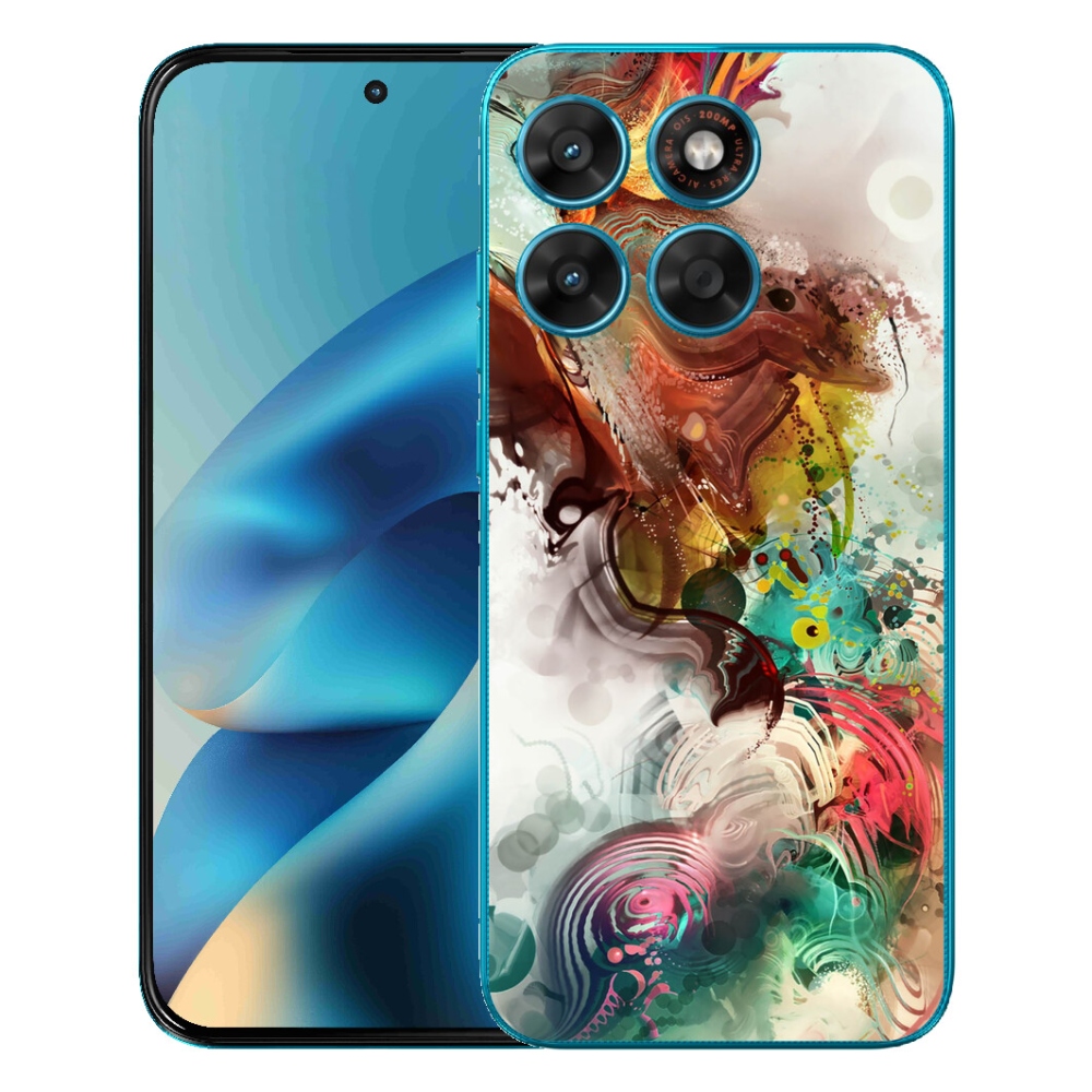 Gélový obal mmCase pre Motorola Moto G87/G77/G67 – abstrakt 1