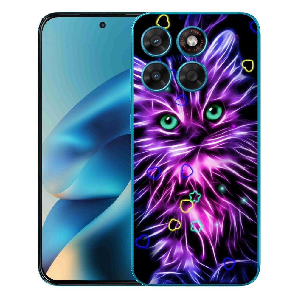 Gélové puzdro mmCase pre Motorola Moto G87/G77/G67 – abstraktná mačka