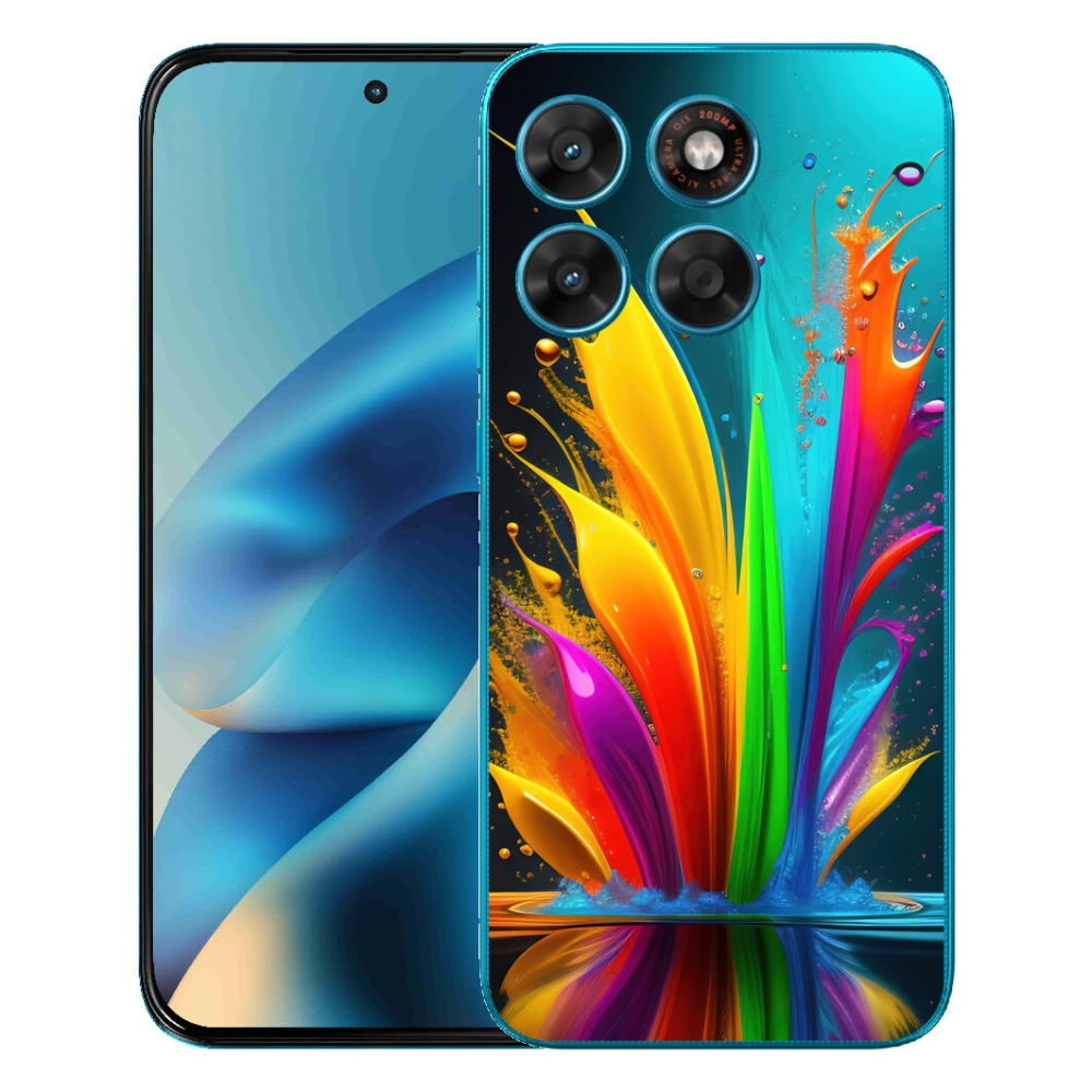 Gélový obal mmCase pre Motorola Moto G87/G77/G67 – abstraktný motív 1
