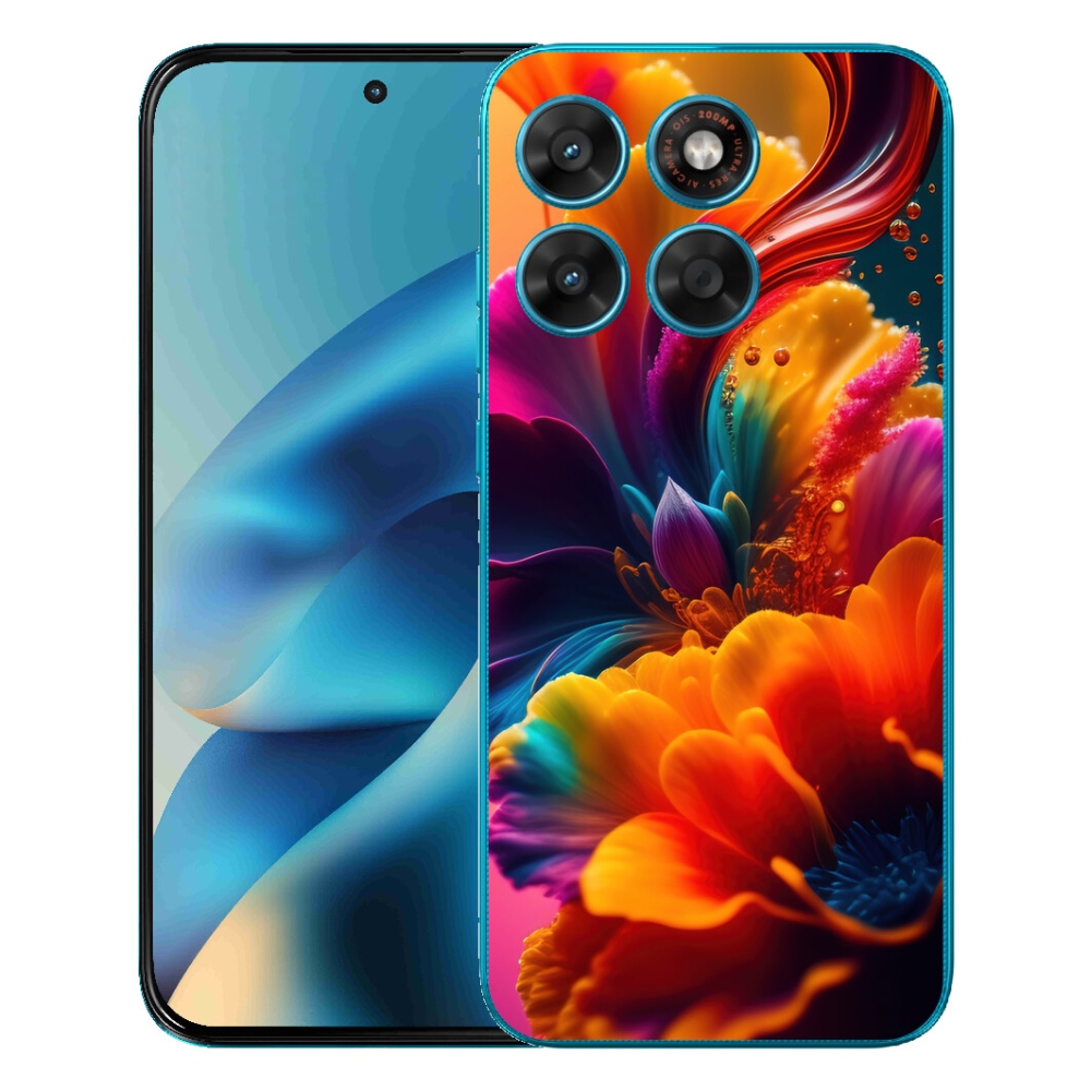 Gélový obal mmCase pre Motorola Moto G87/G77/G67 – abstraktný motív 2