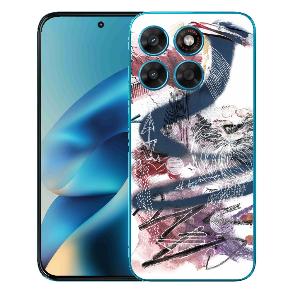 Gélový obal mmCase pre Motorola Moto G87/G77/G67 – abstraktný motív 28