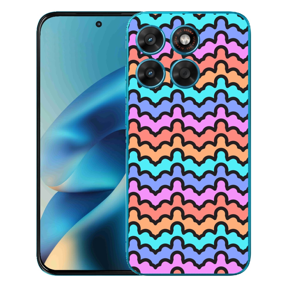 Gélový obal mmCase pre Motorola Moto G87/G77/G67 – abstraktný motív 30