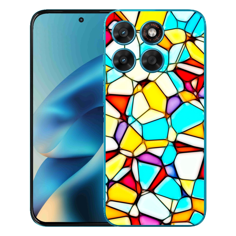 Gélový obal mmCase pre Motorola Moto G87/G77/G67 – abstraktný motív 40