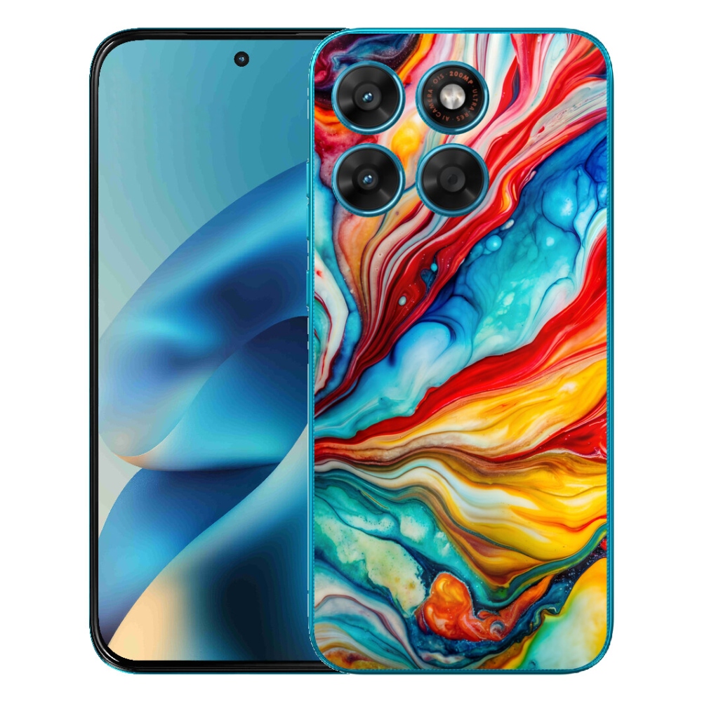 Gélový obal mmCase pre Motorola Moto G87/G77/G67 – abstraktný motív 58