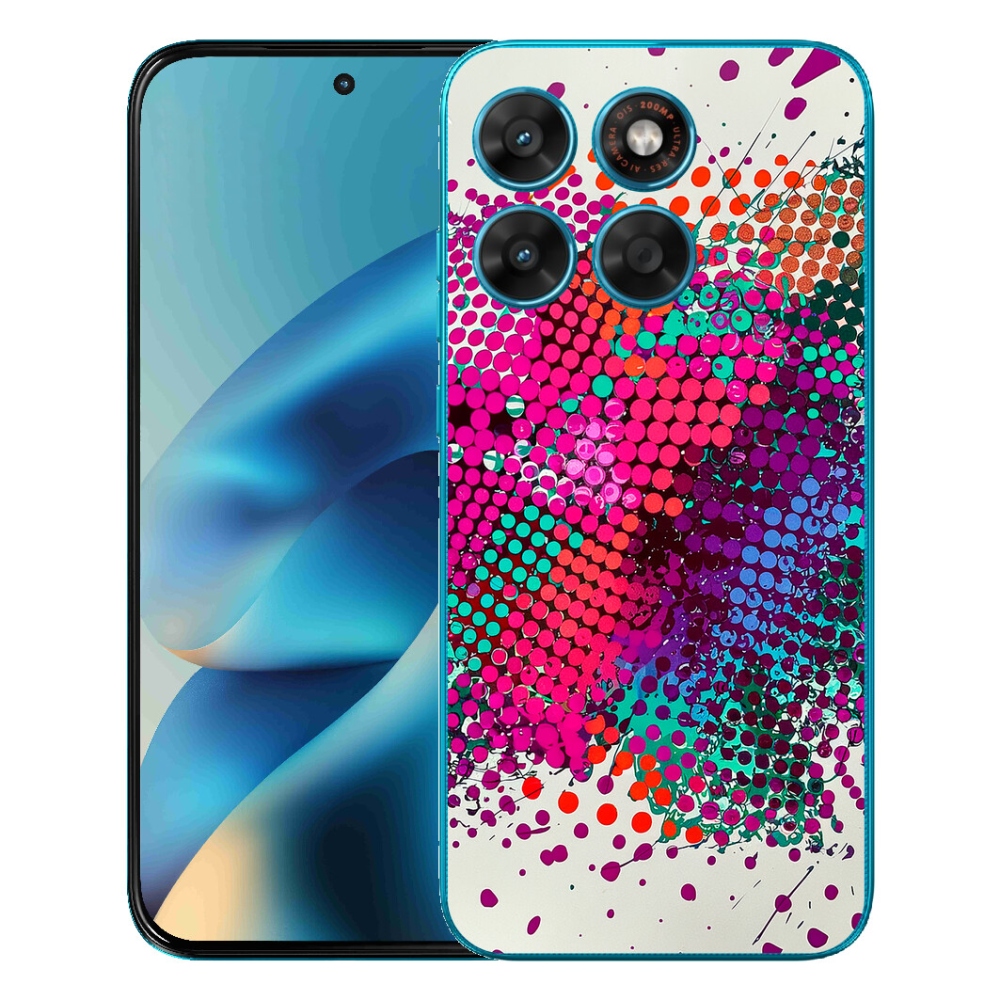 Gélový obal mmCase pre Motorola Moto G87/G77/G67 – abstraktný motív 65