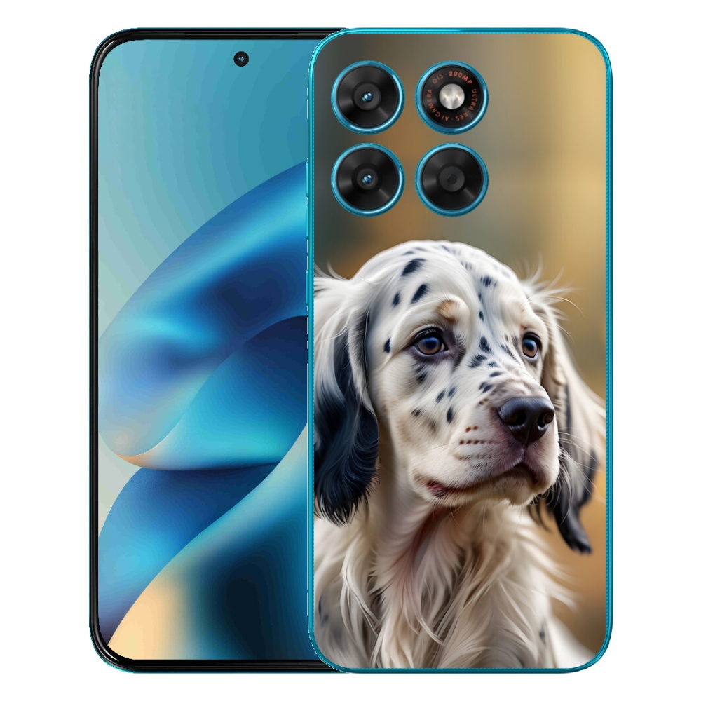 Gélový obal mmCase pre Motorola Moto G87/G77/G67 – anglický setr