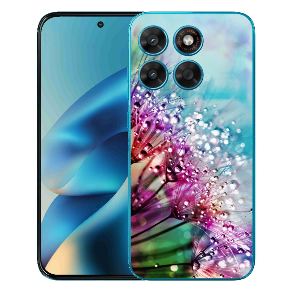 Gélový obal mmCase pre Motorola Moto G87/G77/G67 – farebné kvety