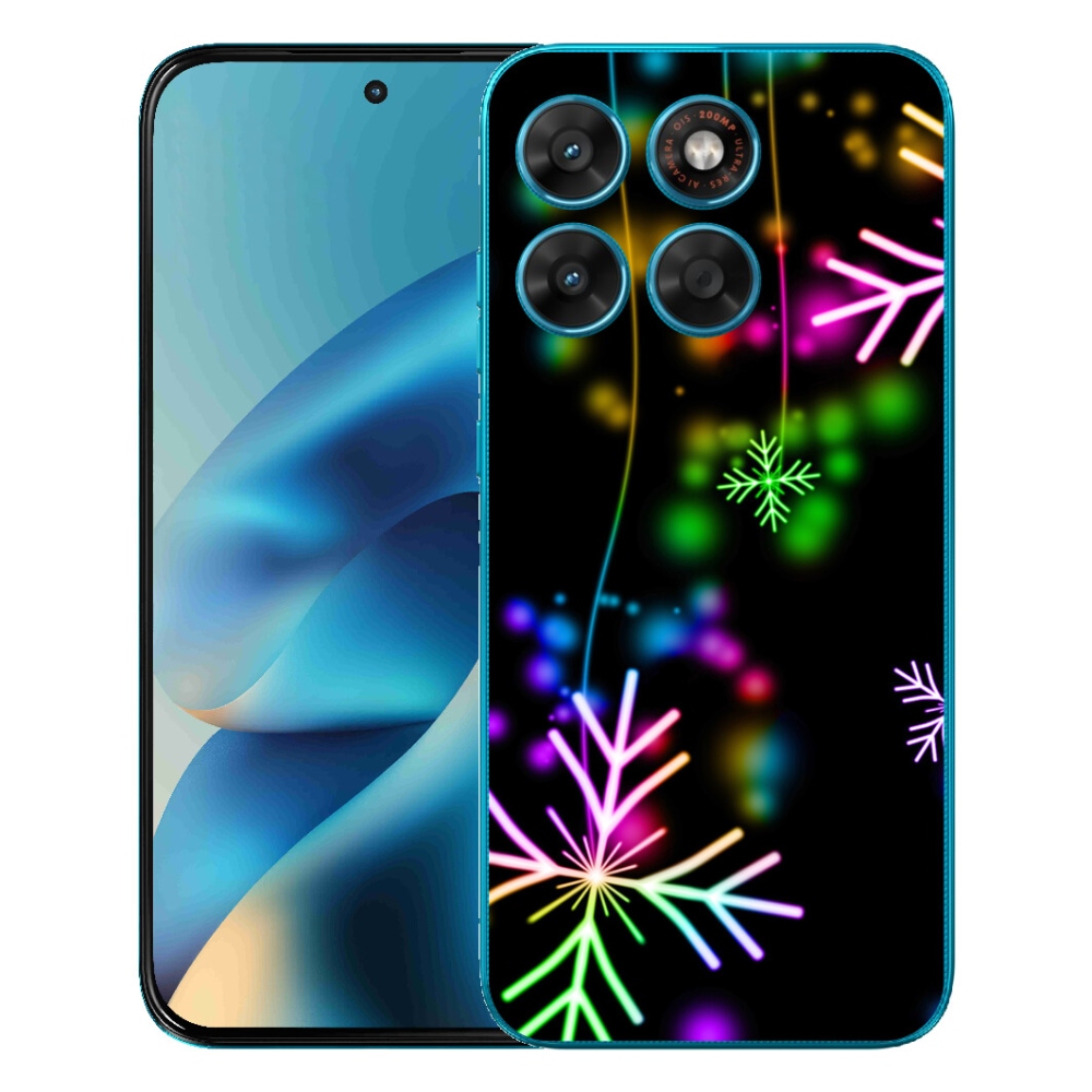 Gélový obal mmCase pre Motorola Moto G87/G77/G67 – farebné vločky