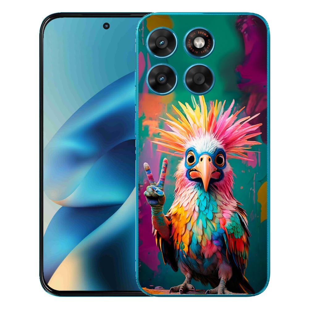 Gélový obal mmCase pre Motorola Moto G87/G77/G67 – farebný rebel