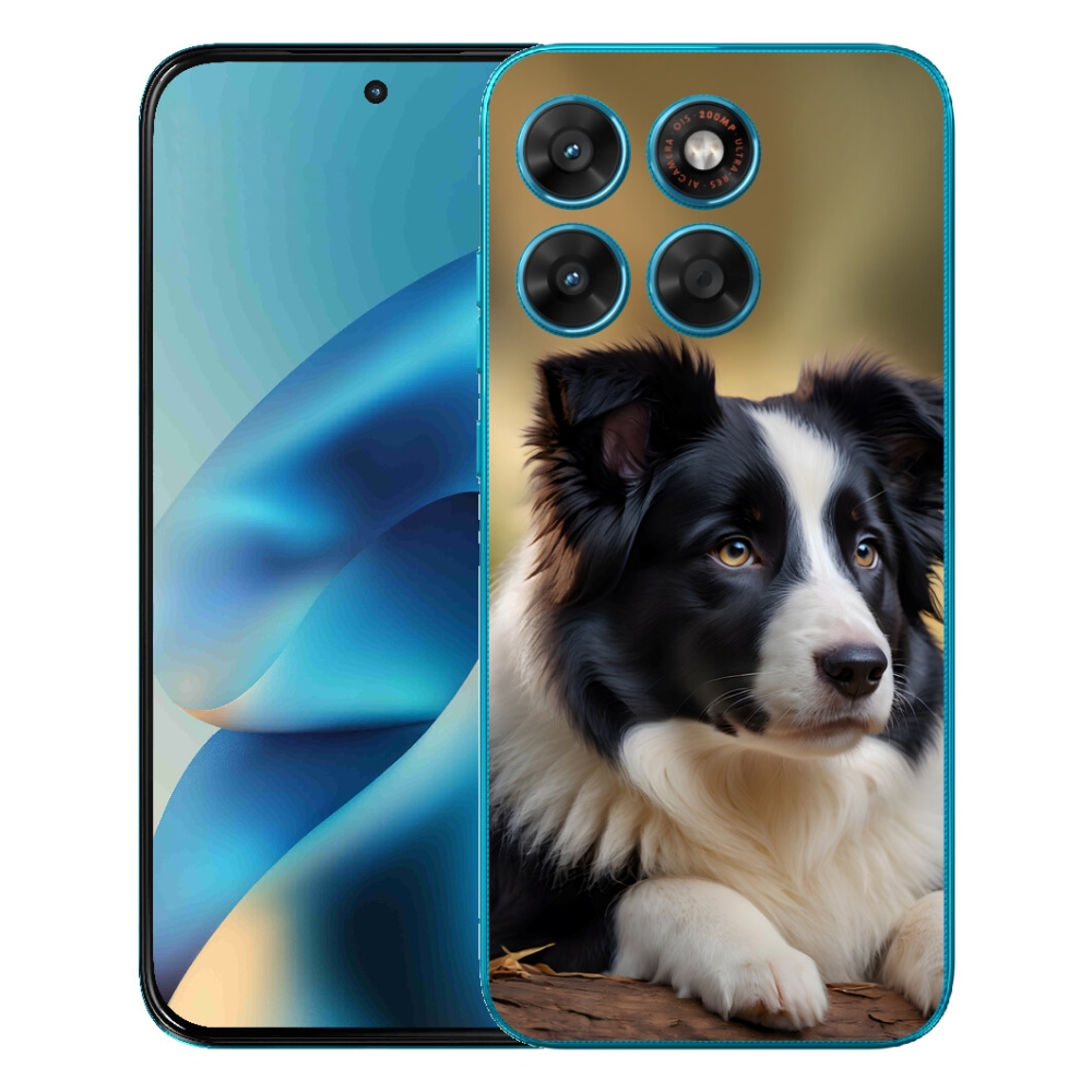 Gélový obal mmCase pre Motorola Moto G87/G77/G67 – border kolie 2