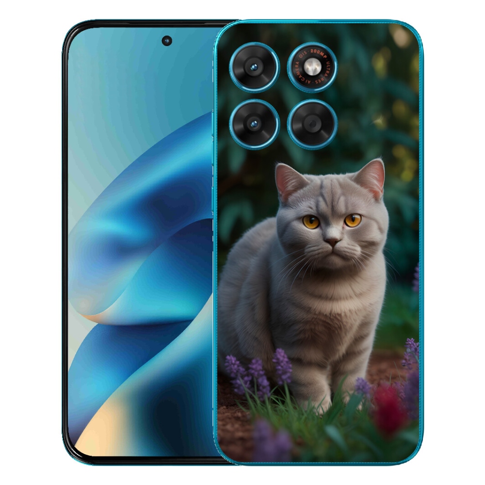 Gélový obal mmCase pre Motorola Moto G87/G77/G67 – britská mačka