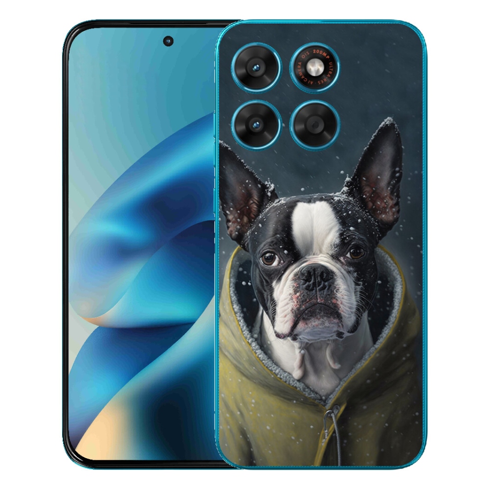 Gélový obal mmCase pre Motorola Moto G87/G77/G67 – buldoček