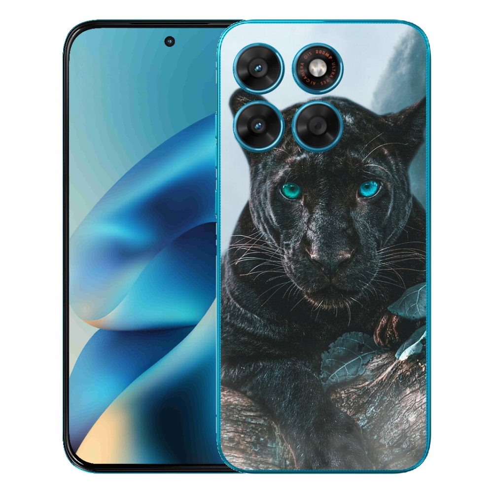 Gélový obal mmCase pre Motorola Moto G87/G77/G67 – čierny panter