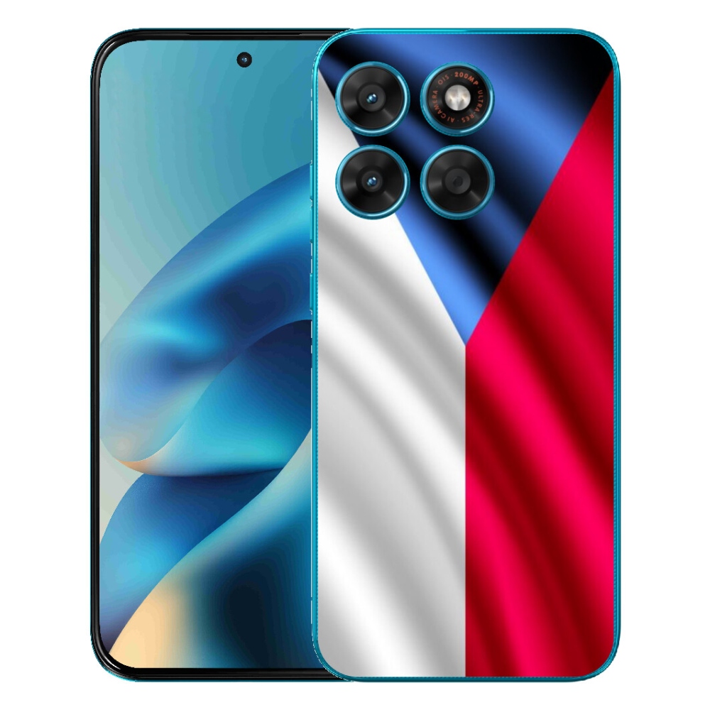 Gélový obal mmCase pre Motorola Moto G87/G77/G67 – česká vlajka
