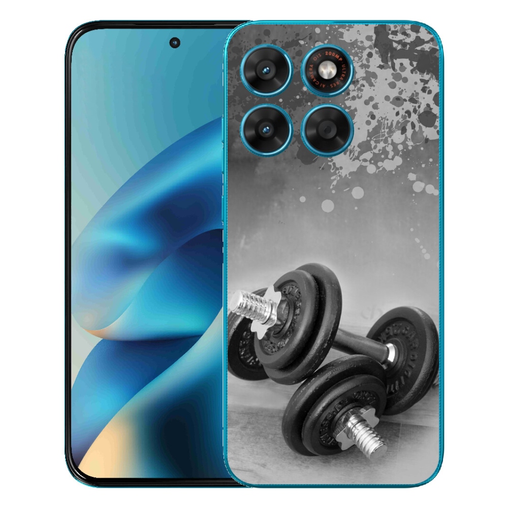 Gélové puzdro mmCase pre Motorola Moto G87/G77/G67 – činky 1