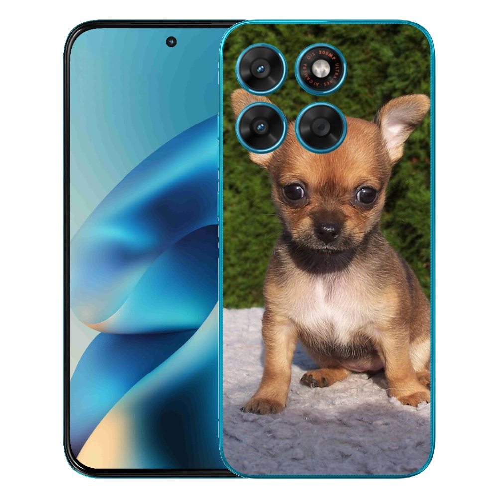 Gélový obal mmCase pre Motorola Moto G87/G77/G67 – čivava 3