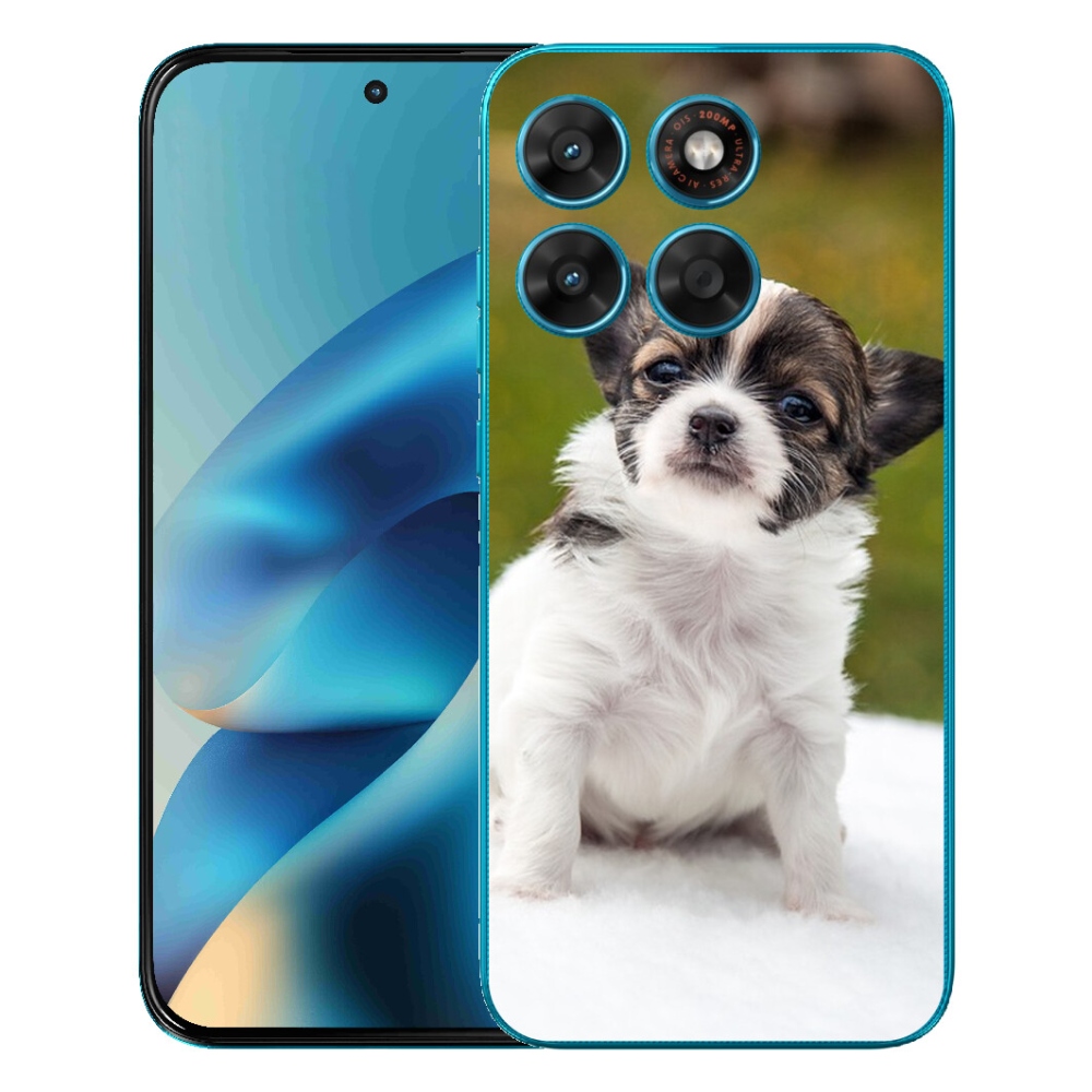 Gélový obal mmCase pre Motorola Moto G87/G77/G67 – čivava 4