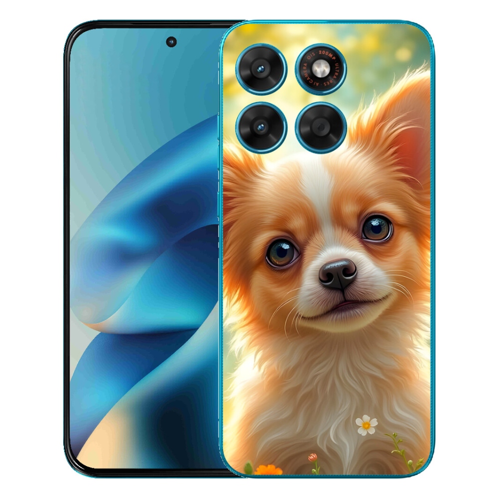Gélový obal mmCase pre Motorola Moto G87/G77/G67 – čivava 5