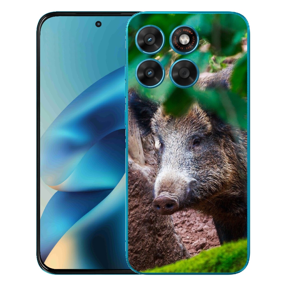Gélový obal mmCase pre Motorola Moto G87/G77/G67 – divoké prasa