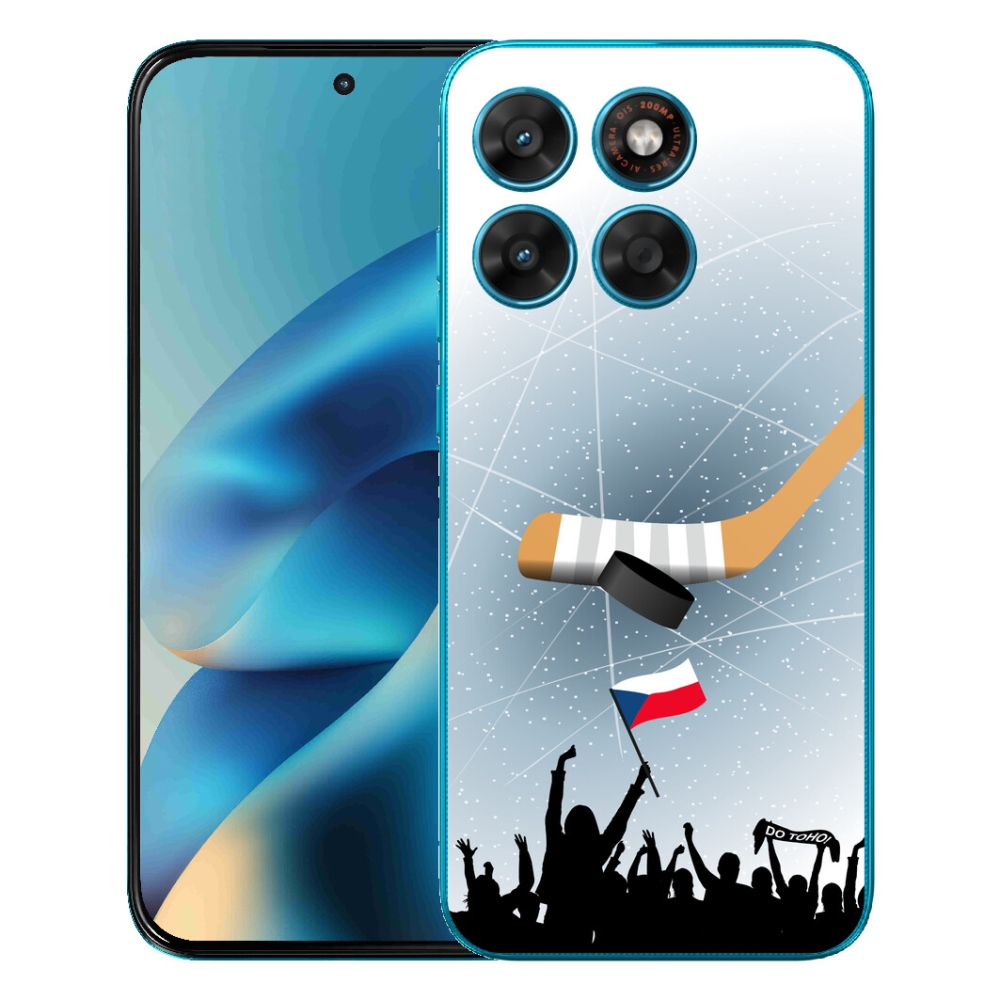 Gélový obal mmCase pre Motorola Moto G87/G77/G67 – fanúšikovia hokeja