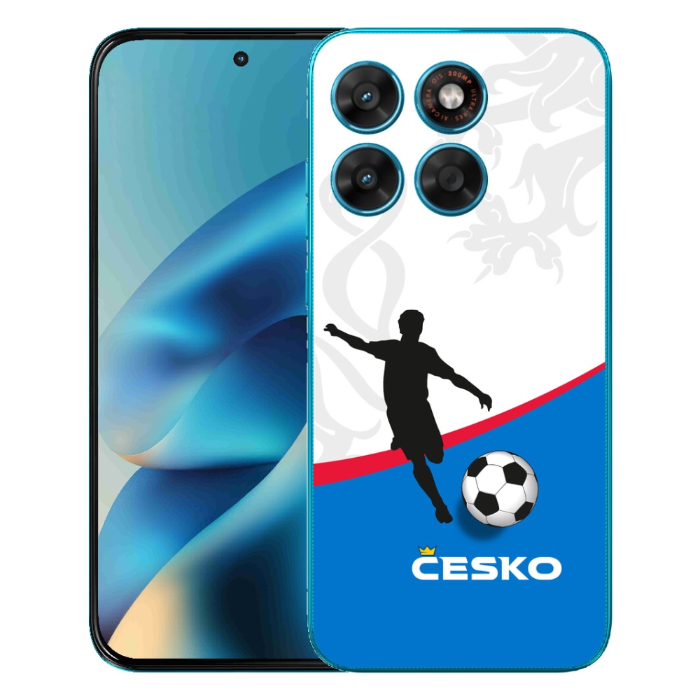 Gélový obal mmCase pre Motorola Moto G87/G77/G67 – futbal Česko 1