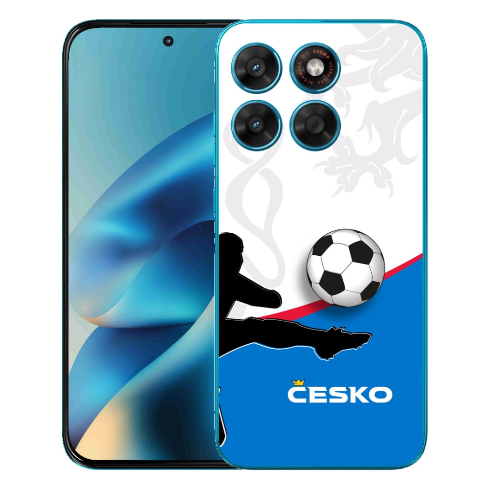 Gélový obal mmCase pre Motorola Moto G87/G77/G67 – futbal Česko 3