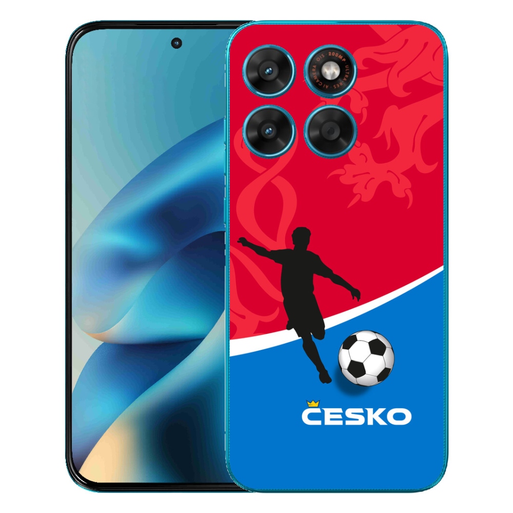 Gélový obal mmCase pre Motorola Moto G87/G77/G67 – futbal Česko