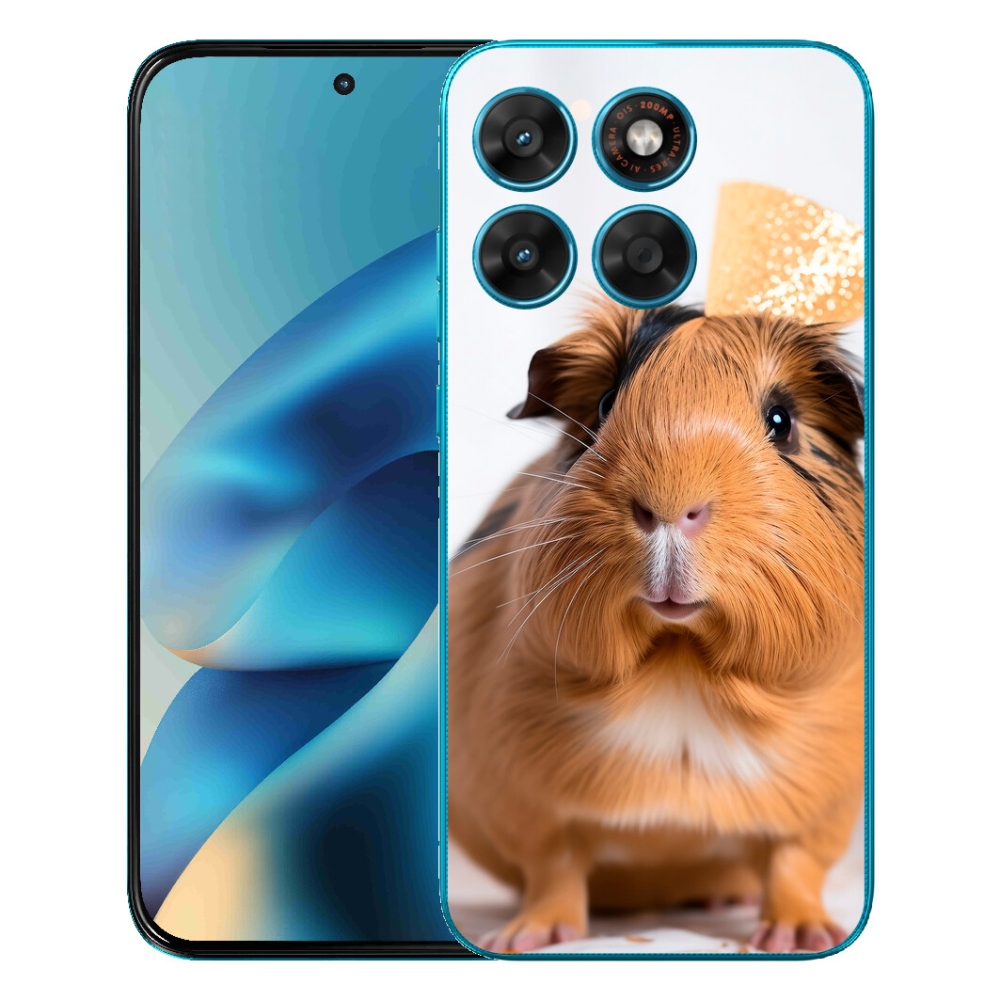 Gélový obal mmCase pre Motorola Moto G87/G77/G67 – hnedé morča