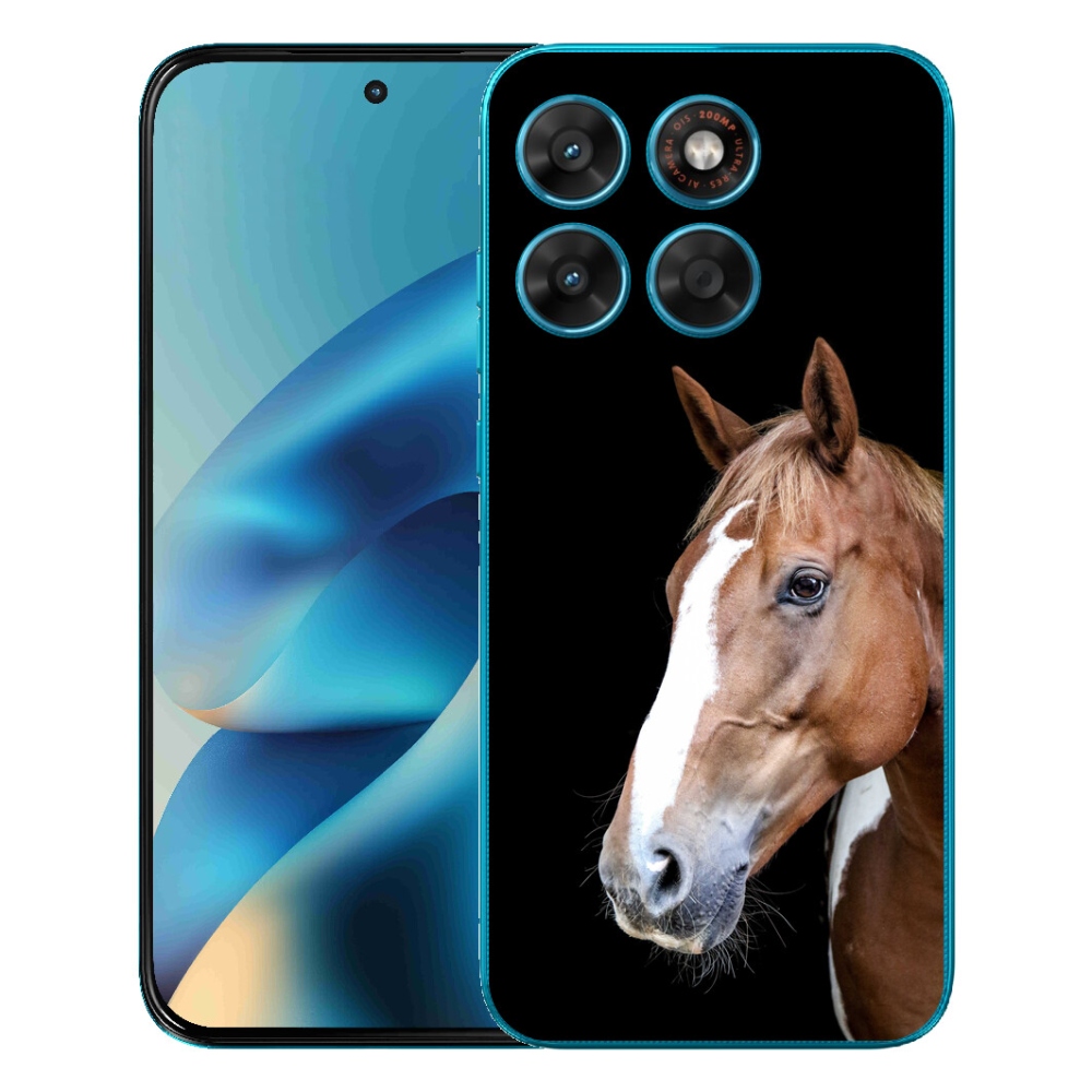 Gélový obal mmCase pre Motorola Moto G87/G77/G67 – hnedý kôň 3