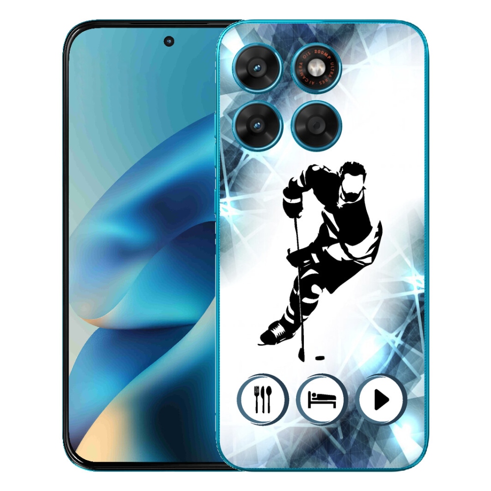 Gélové puzdro mmCase pre Motorola Moto G87/G77/G67 – hokej 1