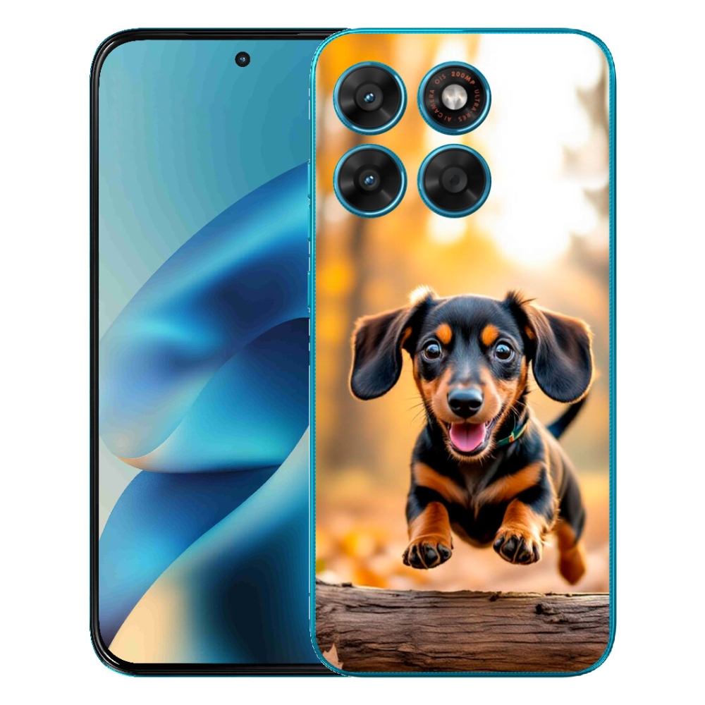 Gélové puzdro mmCase pre Motorola Moto G87/G77/G67 – jazvečík 2