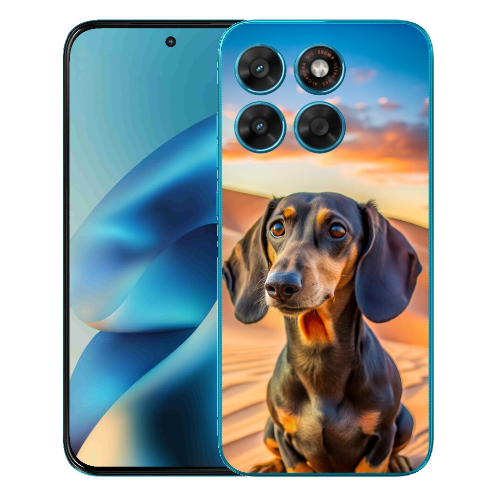 Gélové puzdro mmCase pre Motorola Moto G87/G77/G67 – jazvečík 3 