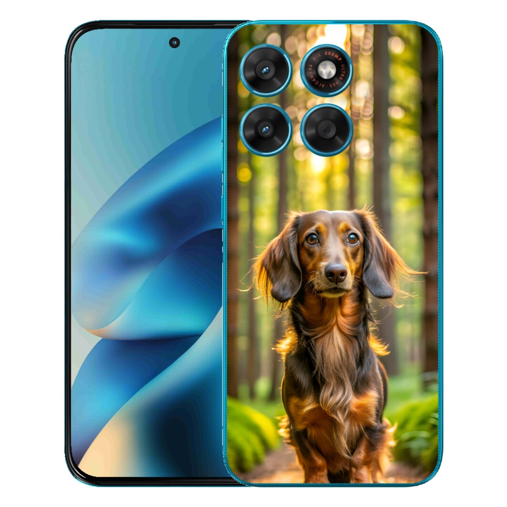 Gélové puzdro mmCase pre Motorola Moto G87/G77/G67 – jazvečík 4