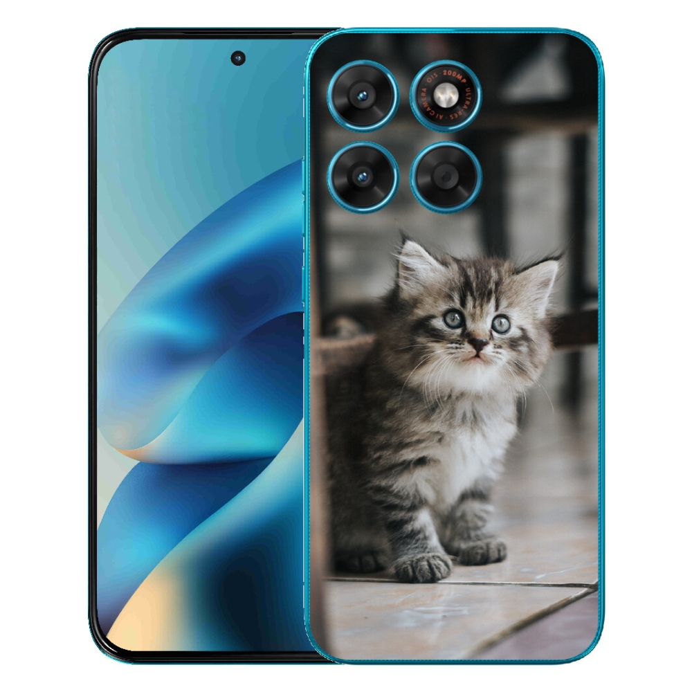 Gélový obal mmCase pre Motorola Moto G87/G77/G67 – mačiatko