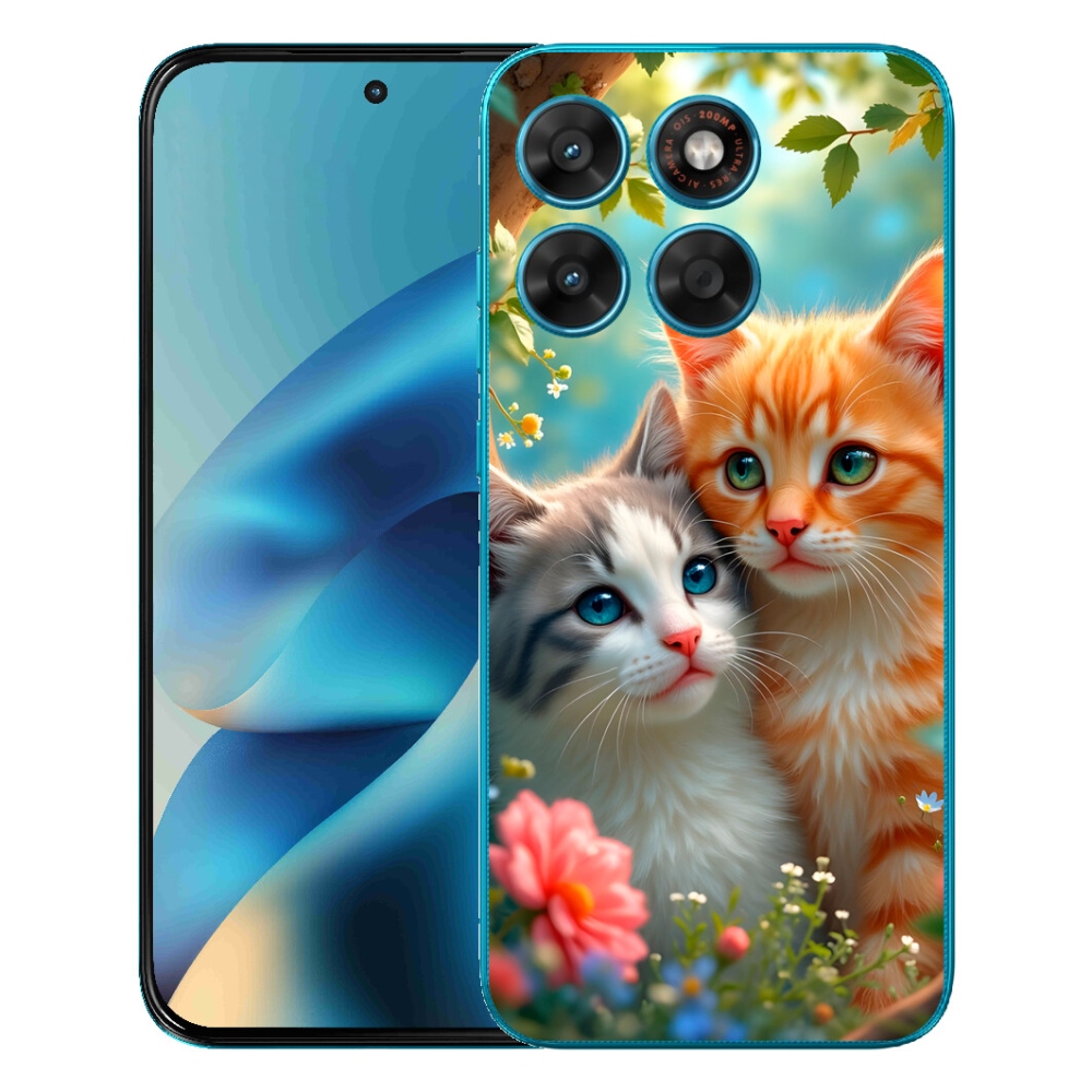 Gélový obal mmCase pre Motorola Moto G87/G77/G67 – mačacie lásky 2