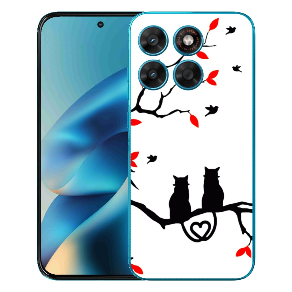 Gélový obal mmCase pre Motorola Moto G87/G77/G67 – mačacie láska