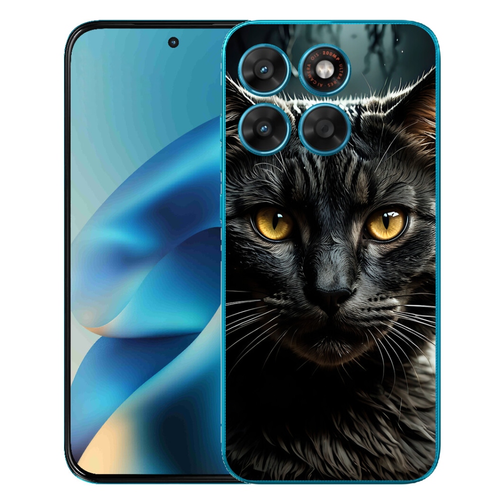 Gélový obal mmCase pre Motorola Moto G87/G77/G67 – mačací pohľad 3