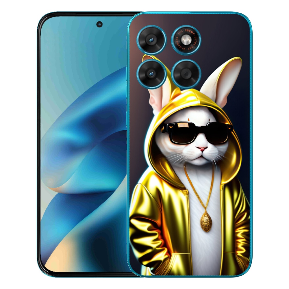 Gélový obal mmCase pre Motorola Moto G87/G77/G67 – mačka boss