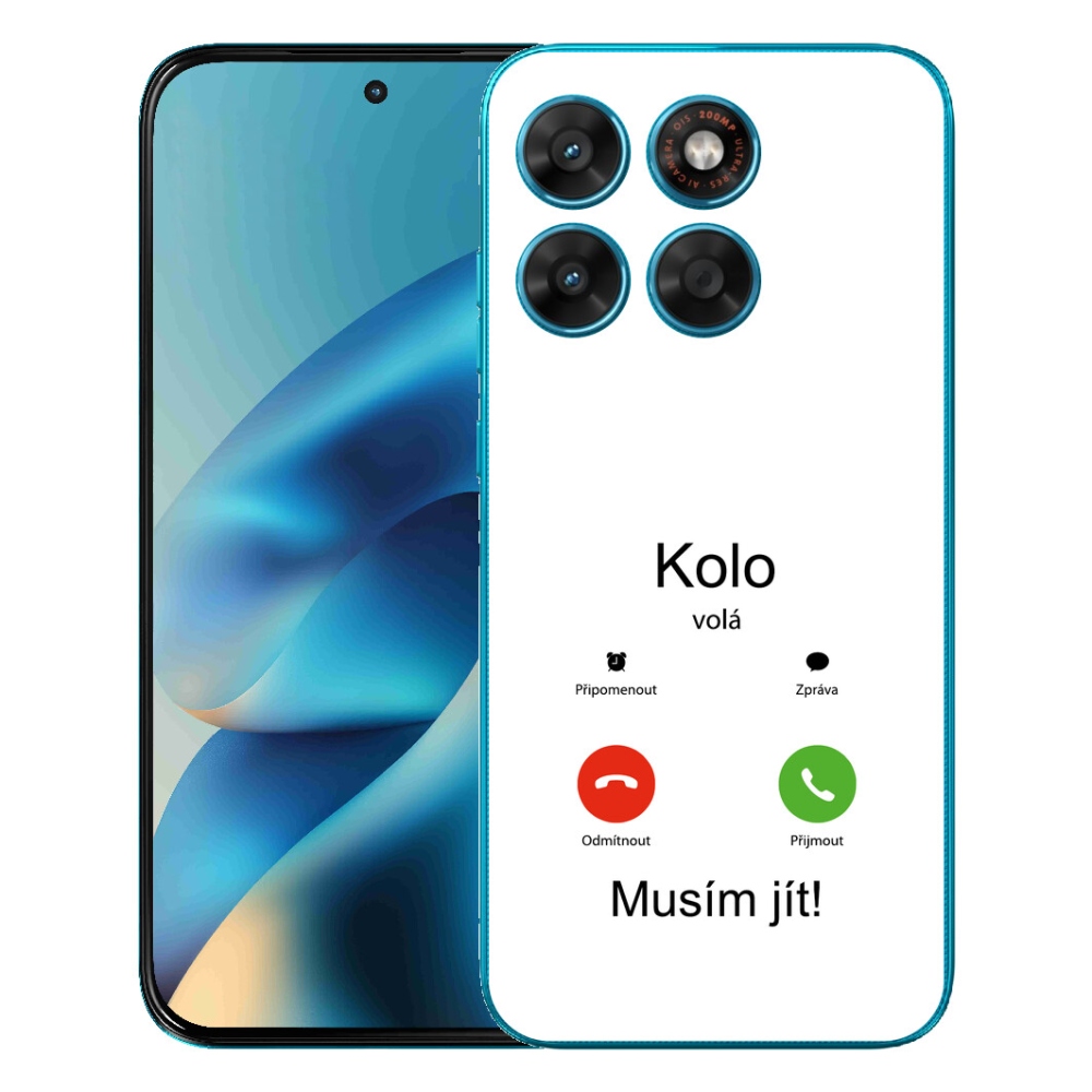 Gélový obal mmCase pre Motorola Moto G87/G77/G67 – motív bicykla na bielom pozadí