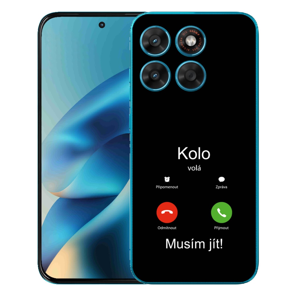 Gélový obal mmCase pre Motorola Moto G87/G77/G67 – motív bicykla na čiernom pozadí