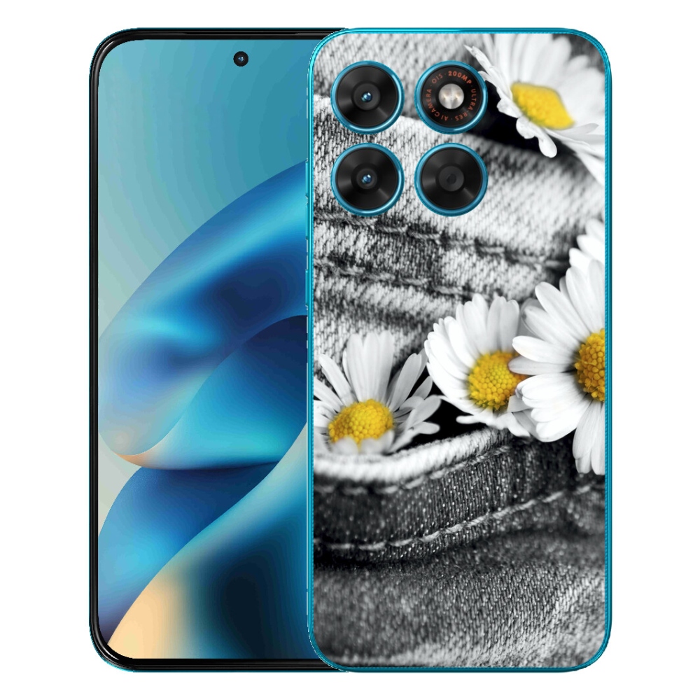 Gélový obal mmCase pre Motorola Moto G87/G77/G67 – sedmokrásky