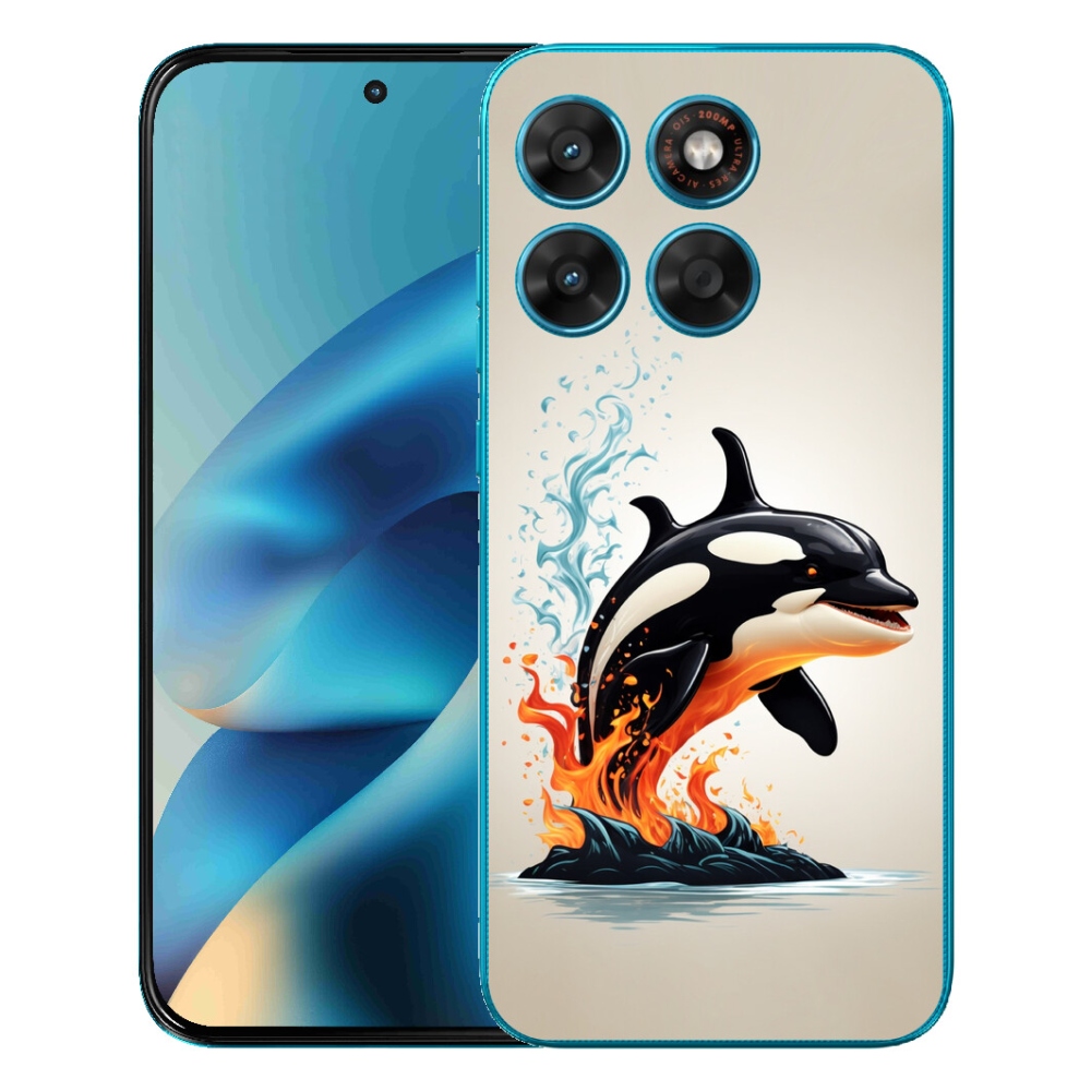 Gélový obal mmCase pre Motorola Moto G87/G77/G67 – kosatka