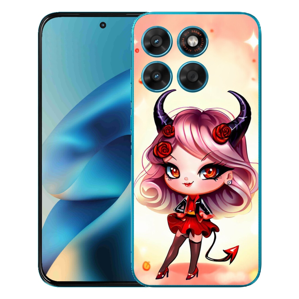 Gélové puzdro mmCase pre Motorola Moto G87/G77/G67 – kreslená čertica