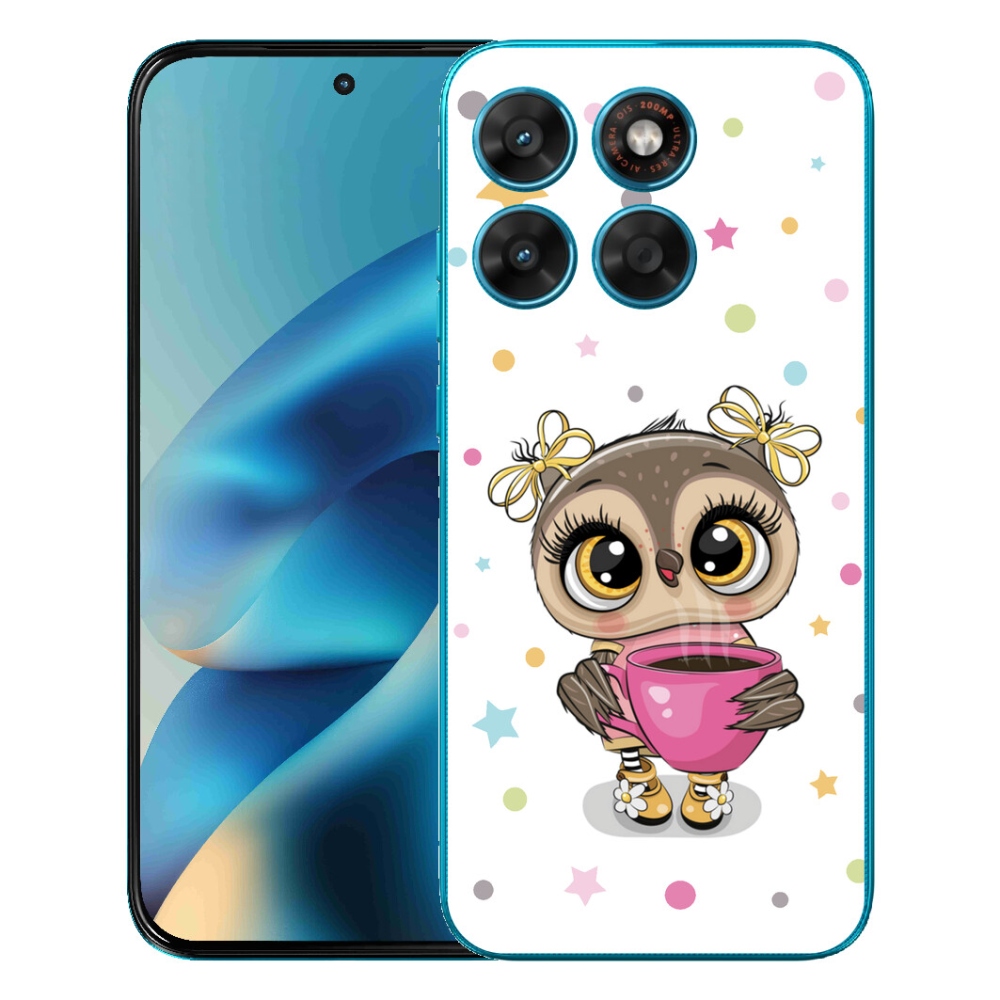 Gélový obal mmCase pre Motorola Moto G87/G77/G67 – kreslená sovica