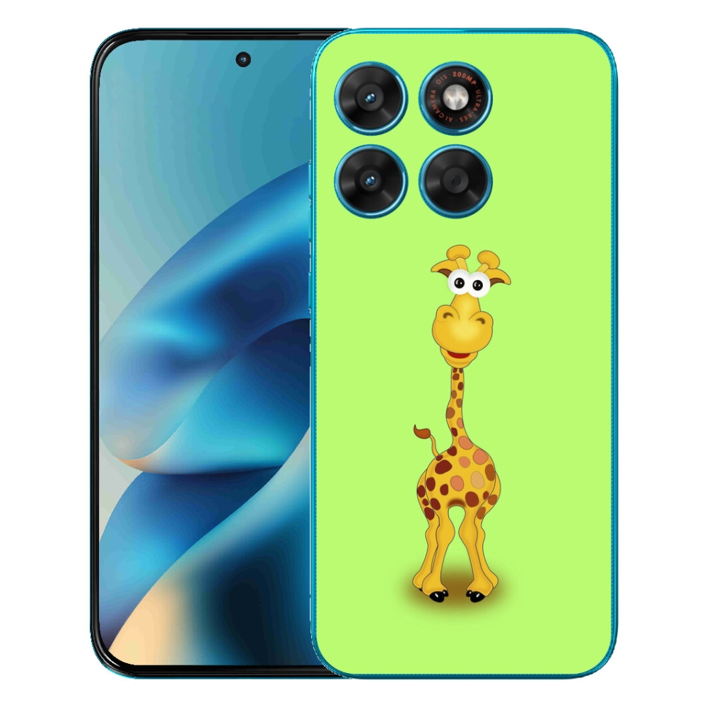 Gélové puzdro mmCase pre Motorola Moto G87/G77/G67 – kreslená žirafa