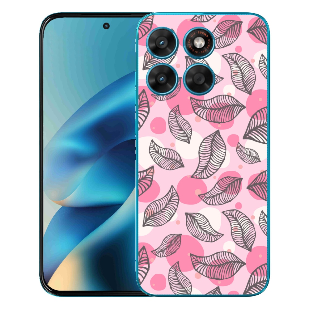 Gélový obal mmCase pre Motorola Moto G87/G77/G67 – kreslené padajúce listy